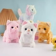 thumbnail image 5 of Realistic Interactive Robotic Cat Toy Electronic Pet Kitty That Walks Meows Moves Tail Super Cute Plush Robot Kitten Birthday Gift for Women Cat Lovers Easter Present Christmas Gift, 5 of 6