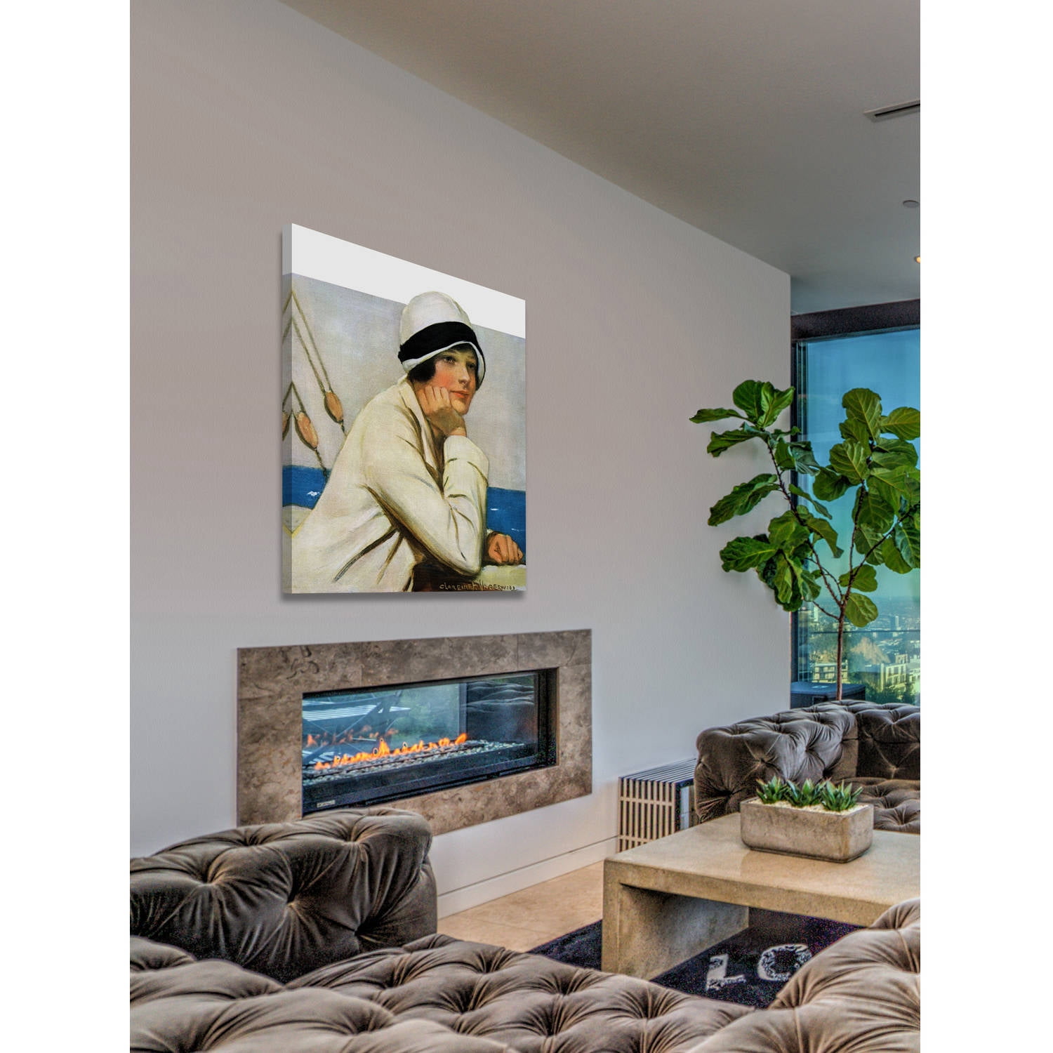 "Daydreaming" Painting Print on Wrapped Canvas