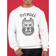 thumbnail image 2 of Pitbull Quote Design Sweatshirt Men -Image by Shutterstock, Male 4X-Large, 2 of 4
