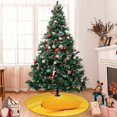 thumbnail image 7 of Yiaed Yellow Lemon Print Christmas Tree Skirt , Tree SkirtsTree Mat for Christmas Winter Holiday Indoor Decorations-48", 7 of 7