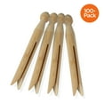 thumbnail image 2 of (3 pack) Honey-Can-Do Classic Round Wooden Laundry Clothespins, Natural,100 Count, 2 of 6
