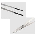 thumbnail image 3 of Pinzas de alimentación para reptiles, pinzas rectas para acuarios con punta de goma, pinzas para alimentación de terrarios de 14.96 pulgadas en negro, 3 of 6