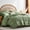 Green, variant on 7 Pieces King Size Comforter Set, Dark Green Bed in a Bag Tufted Boho Shabby Chic Comforter and Sheet Set, Soft Microfiber Lightweight Bedding Set for All Season (Dark Green, King)