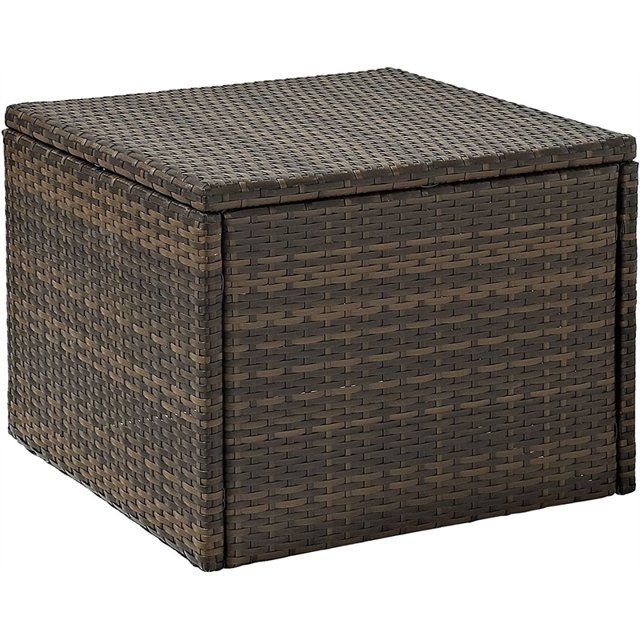 Crosley Furniture Table Basse de Patio en Osier / Rotin 23 Pouces Marron