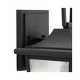 thumbnail image 6 of Padgett Collection One-Light Transitional Textured Black Clear Seeded Glass Outdoor Wall Lantern, 6 of 10