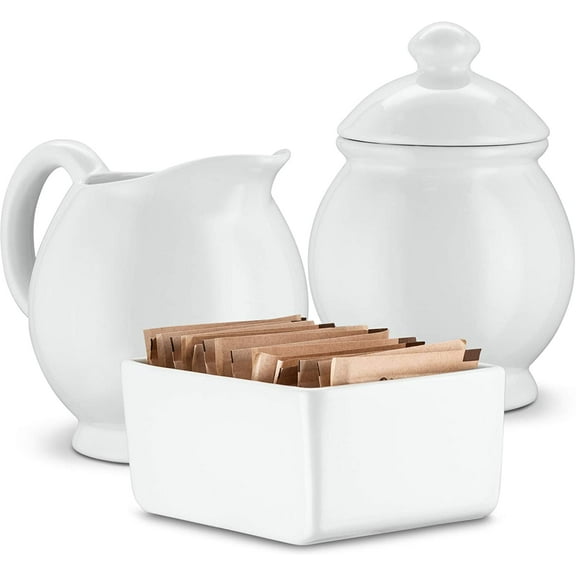 Kook 3 Pc Sugar & Creamer Set