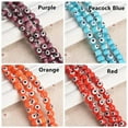 thumbnail image 5 of U8MO Round 6mm 8mm 10mm Evil Eye Pattern Handmade Millefiori Lampwork Glass Beads Lot-Purple-10mm (35pcs), 5 of 5