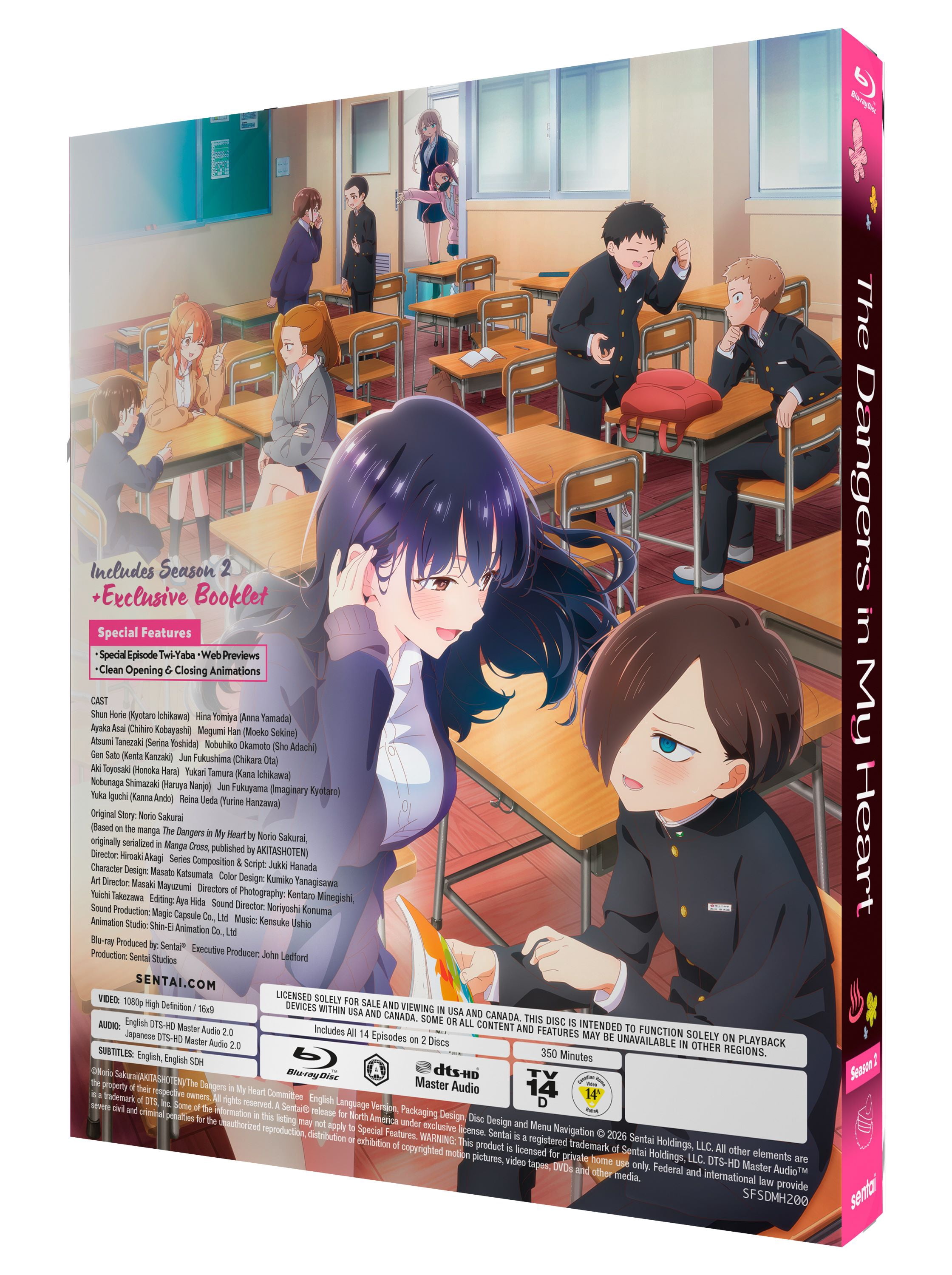 The Dangers in My Heart: Season 2 (Limited Edition Steelbook) (Blu-ray), Anime, AMC