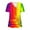 #06, variant on Womens Tops Summer V Neck Short Sleeve T-Shirts Tie Dye LGBT Pride Shirts Casual Loose Button Equality Blouses Fashion Funny Graphic Tee Tops Plus Size Tops for Women S-5XL