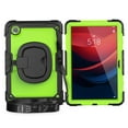 thumbnail image 6 of Allytechgroup Rugged Case for Lenovo Tab M11 11" 2024, Adjustable Kickstand Case with Built-in Screen Protector Shoulder Strap Anti-Drop Shockproof Full Body Protection Case, Black+Green, 6 of 8
