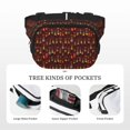thumbnail image 5 of Fuzoiu Dancing African Women1 Print Unisex Square Double Layer Waist Bag,Crossbody Fanny Pack Travel Workout Accessory, 5 of 9