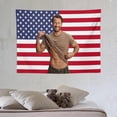 thumbnail image 6 of Glen Star Powell National Flag Poster Dormitory Living Room Bedroom Interesting Tapestry Indoor And Outdoor Decorative Wall Aesthetic Fashion Personality Art Home Decoration, 6 of 8