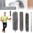 thumbnail image 1 of POINTERTECK Extendable Feather Duster Kit Microfiber Duster with Telescopic Long-handled Dust Cleaning Kit Washable Dust Brush with Flexible Head for Cleaning Furniture Ceiling Fan (Gray), 1 of 8