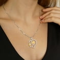 thumbnail image 3 of Fasjewly Sunflower Heart Neckalce,925 Sterling Sliver Birthstone Pendant Flower Necklace Birthday Anniversary Christmas Jewelry Gifts for Women-November, 3 of 11