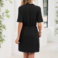 thumbnail image 4 of CIENVNSTG Maxi Dress for Women Short Sleeved Long Breathable Holiday Dress Flowy Eye-Catching Party Dress, 4 of 6
