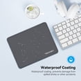 thumbnail image 3 of TECKNET BASICS Mouse Pad with Anti-fray Stitching, Waterproof Non-Slip Base, Stitched Edges Gaming Mouse Mat for Laptop, Compatible with Laser/Optical Mice -- Grey, 3 of 7