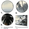 thumbnail image 3 of Designart "Misty Morning in the Dominican" Nautical & Beach Metal Art Print Set, 3 of 5