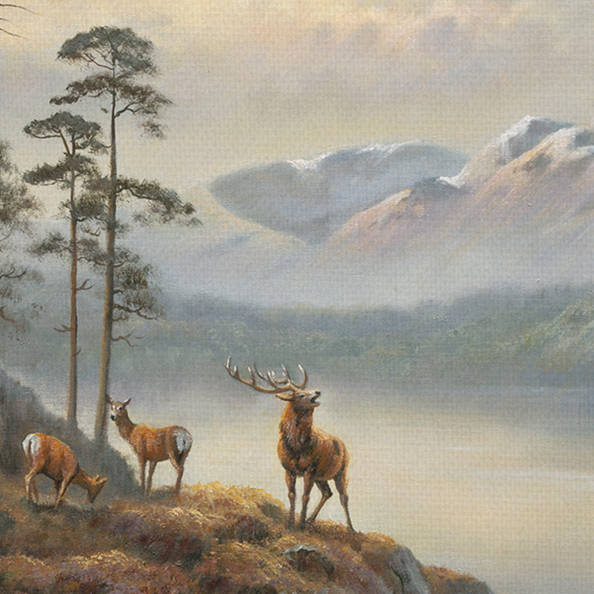 Call of the Wild by Wendy Reeves Deer in the Forest Canvas Art