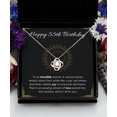 thumbnail image 3 of Happy 55th Birthday Jewelry Gift for Woman Turning 55 Necklace With Message Card, 55th Birthday Gift Necklace For Sister, Friend, Wife, Mom, 3 of 7