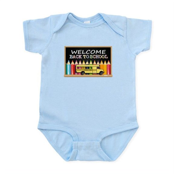 CafePress - WELCOME BACK TO SCHOOL BUS Body Suit - Baby Light Bodysuit, Size Newborn - 24 Months