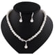 thumbnail image 2 of 2 juegos de joyas de pendientes de collar de de cristal chapado en oro / plata para mujer Salvador collar y pendientes, 2 of 10