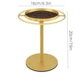 thumbnail image 2 of Oceanwell Golden metal Eyeglass Stand for Desk - Sunglass Holder Organizer for Home Office Use, 1 Piece Rack, 2 of 8