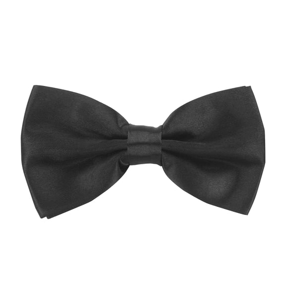 BOROLA Elegant Pre-tied Adjustable Men's Bow Tie for Men Boys (Black)