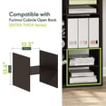 thumbnail image 3 of Furinno CUBICLE H-Shaped Cube Shelf Insert, Shelf Organizer Accessory, Dark Oak, Fits CUBICLE Extra Thick Series, 3 of 4