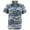 Lt Grey Blue Motorcycle, variant on Men's Hawaiian Tropical Luau Aloha Beach Party Button Up Casual Dress Shirt (Lt Grey Blue Motorcycle, S)
