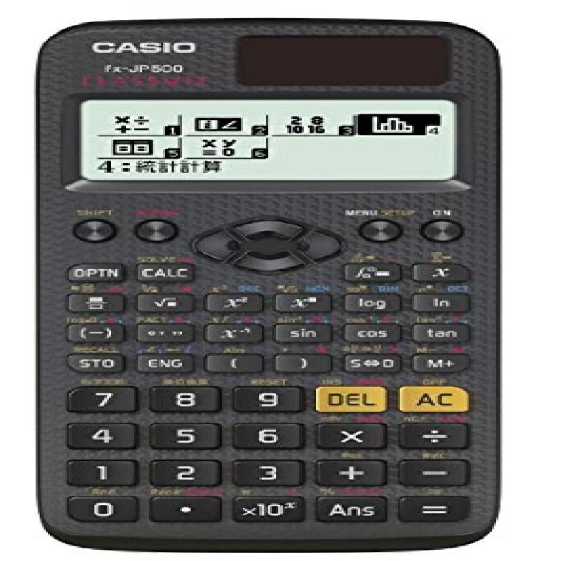 Casio scientific calculator FXJP500N highdefinition Japanese display