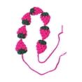 thumbnail image 3 of Breezora Handmade Strawberry Crochet Headband for Girls Women Cute Tie Back Kawaii Red Berry Accessory for Birthday Gifting Parties, 3 of 7