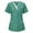 Mint Green, variant on FAFWYP Plus Size Scrubs for Women,Womens Professionals Scrubs Tops Nurse Summer Short Sleeve V Neck Workwear Heart Print Working Uniform Blouse Medical Scrubs With Pockets