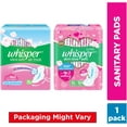 thumbnail image 3 of Whisper Ultra Soft Sanitary Pads - 50 Pieces (XL), 3 of 5