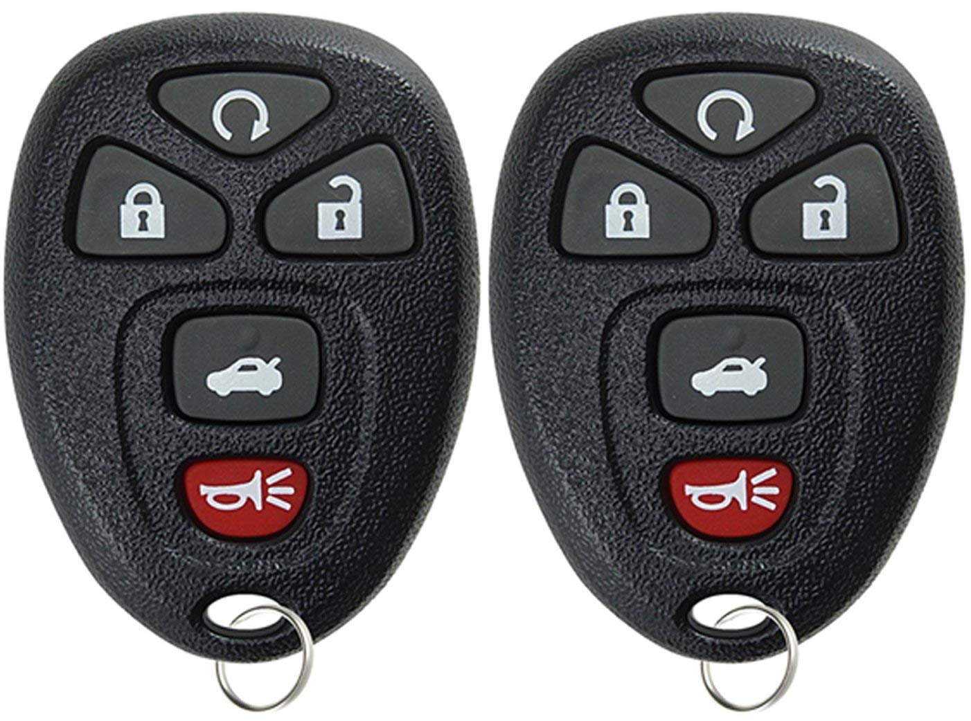 Keyless Entry Remote Control Car Key Fob Replacement for Chevy GMC M3N-32337100 4 Pack Bundle 