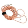 thumbnail image 1 of Cable de actualización para auriculares, 4 núcleos, conector de 2,5 mm, 0,78 mm, 2 pines, cable de repuesto para auriculares chapado en plata, 3,9 pies, 1 of 5