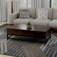 thumbnail image 3 of Rizzy Rugs Bixby Area Rug BX03GR Modern Ivory, 5' x 7' 6", Gray, 3 of 3