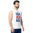 thumbnail image 4 of Way to Celebrate Men's & Big Men's 4th of July Americana Graphic Muscle Tank, Sizes S-5XL, 4 of 6