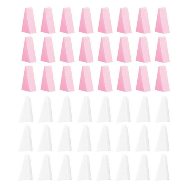 48 piezas de esponja de maquillaje para la cara de mezcla en forma de cuña pequeña suave aplicar la esponja de belleza aplicador de base líquida