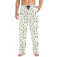 thumbnail image 5 of Men's Pajama Pants Musical Notes with Rainbow Cotton Long Sleepwear Lounge Pants M, 5 of 7