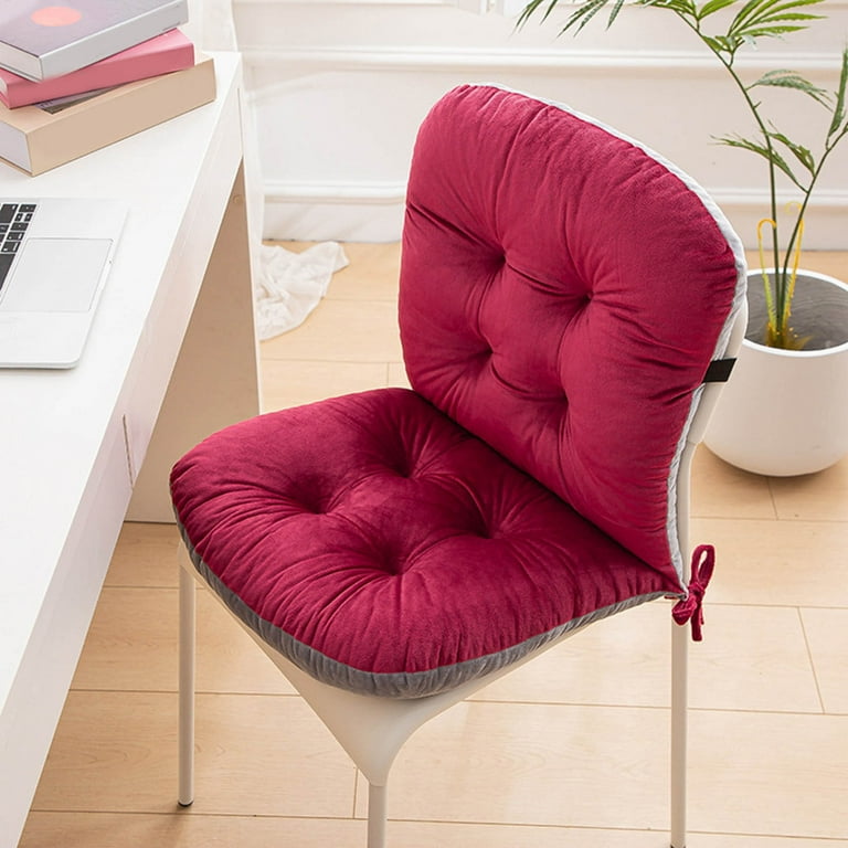 Back Support Cushion for Recliner Foam Stadium Seat Cushion Non Rocking Chair Cushion Chair Cushion With Ties Soft Seat Cushion With Removable Cover High Back Chair Cushion Desk Chair Cushion For