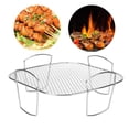 thumbnail image 6 of Baoblaze 8 inch Square Air Fryer Rack Oven Cooling Shelf Fryer Accessories Grill Rack, 6 of 8