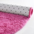 thumbnail image 3 of Dwelke Fluffy Rugs for Bedroom,Shag Cute Area Rug for Girls/Boys and Kids Baby Room Home Decor,Oval Indoor Carpet for Nursery Dorm Living Room 2.6'x 5.3'Hot Pink, 3 of 6