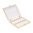 thumbnail image 1 of Box 100-Places Wooden Slide Storage Box with Numbered Slots Contents Sheet for Prepared Microscope Slides, 1 of 7
