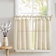 thumbnail image 1 of Cortinas de cocina Jinchan en la parte superior de lino, 36 cm de longitud, 2 paneles, 1 of 8