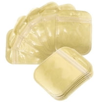 IBASETOY 100pcs Packaging Bags for Small Business Golden Jewelry Storage Pouches