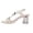 White, variant on Women Casual Shoes Women's Spring and Summer Trendy Thick-Heeled Elegant Wrapped High Heels Open-Toe Vintage Fashion Shoes