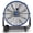 Blue, variant on Ken Brown Industrial Drum Fan 24" 3-Speed High Velocity Heavy Duty 8-Blade 360° Tilt 9500 CFM Electric Household Fan