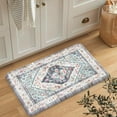 thumbnail image 3 of Anti Fatigue Kitchen Mats for Floor,17.3" x 29" Vintage Blue Cushioned Kitchen Rugs,Non-Slip Waterproof Kitchen Sink Standing Mat Wipe Clean for Kitchen,Laundry Floor, 3 of 6