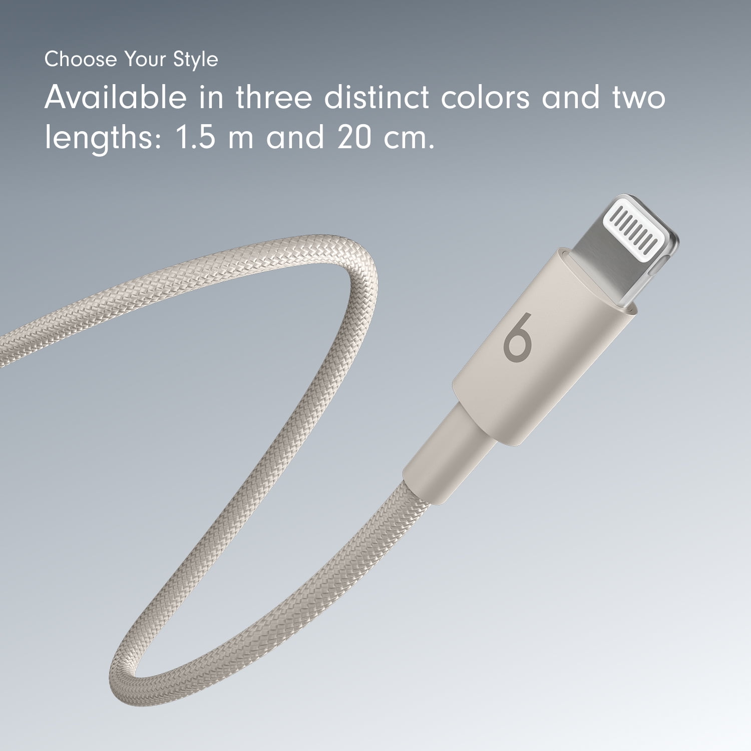 (2 pack) Beats USB-C to Lightning Woven Cable (1.5 m / 5 ft) - Surge Stone