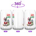 thumbnail image 2 of Santa is Coming Belgian Malinois Merry Christmas Xmas Noel Truck Tree 16oz Glass Cup Mug Sheepdog Dog Lover Gifts Glass Can - 02023, 2 of 5